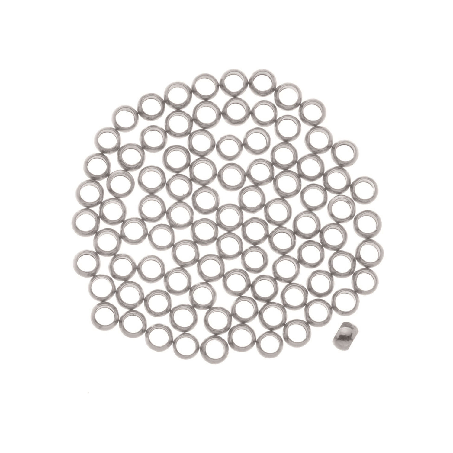 NEU Quetschperlen, ca. 35 St�ck, 3 mm, silberfarben