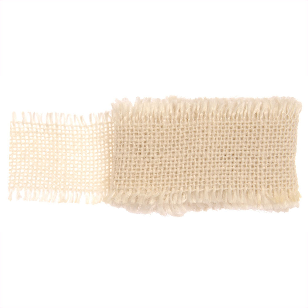 Glorex Juteband, Breite 4cm, L�nge 1m, Creme