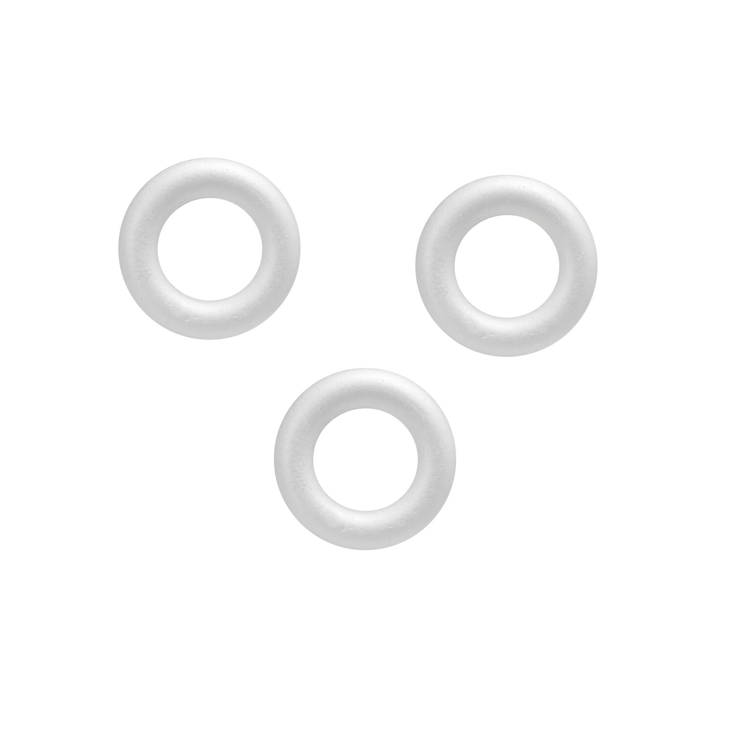 SALE Styroporhalbringe / Styropor-R�mer, 7,5 cm 3 St�ck