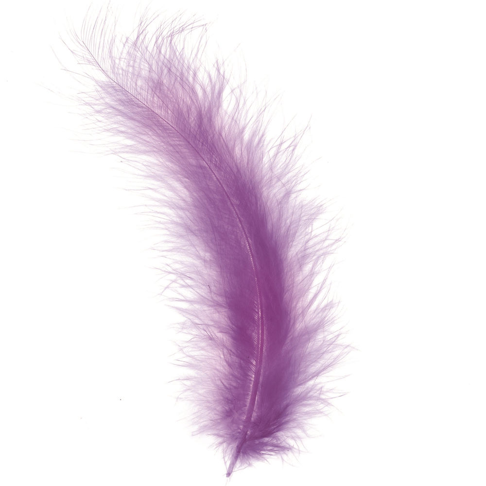 Create It Easy Marabu-Feder ca.15cm, 15 Stk., 2g, flieder