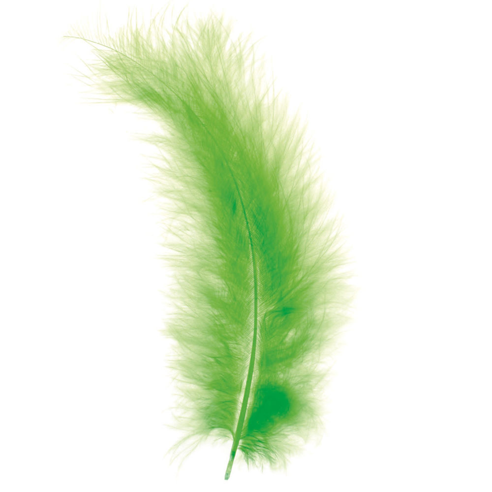 Create It Easy Marabu-Feder ca.15cm, 15 Stk., 2g, hellgr�n