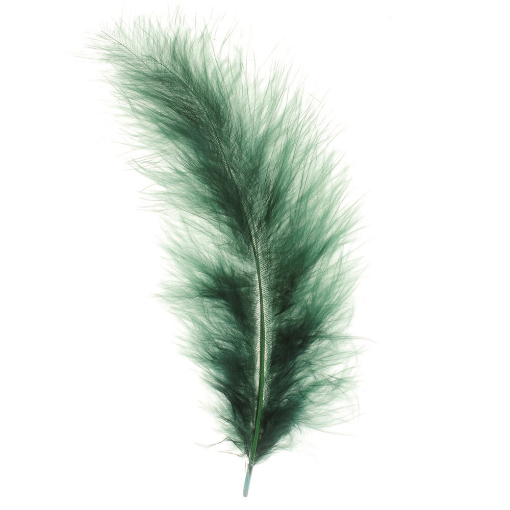 Create It Easy Marabu-Feder ca.15cm, 15 Stk., 2g, dunkelgr�n