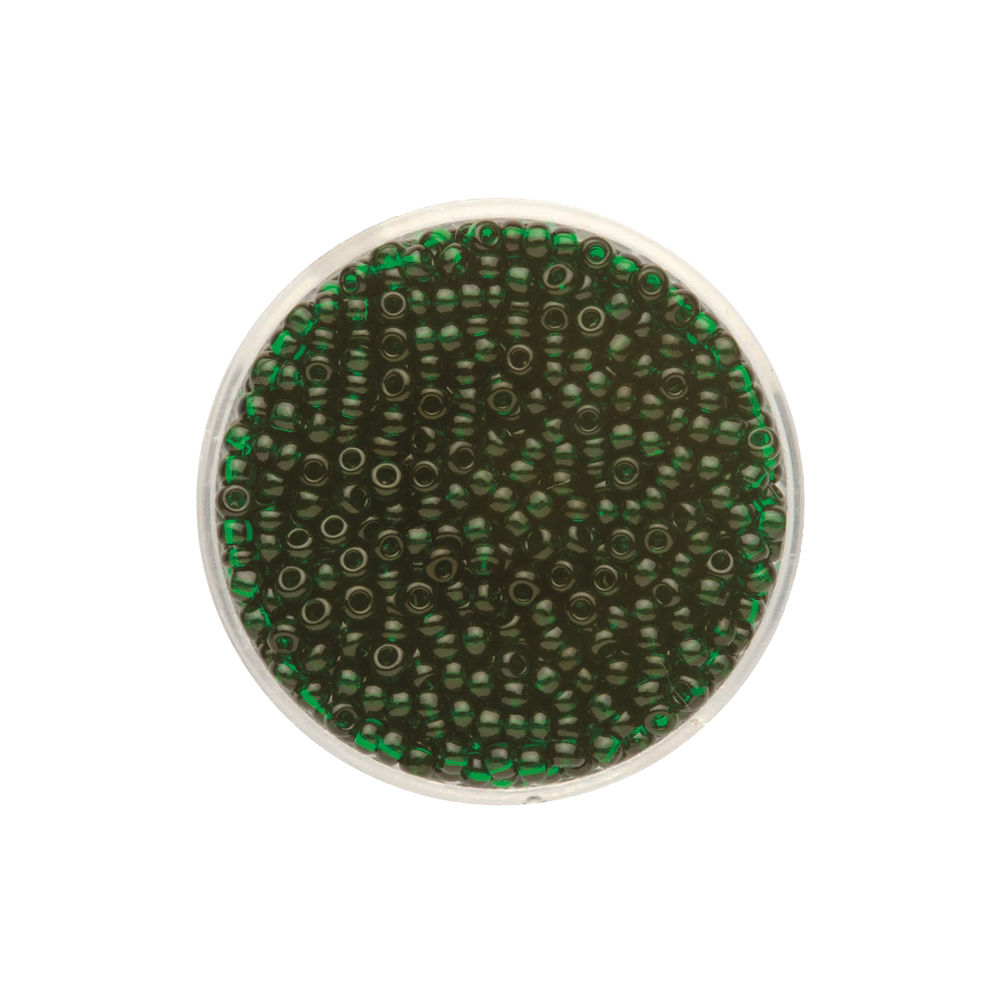 Create it Easy Rocailles 2,6 mm, 17g, transparent dunkelgr�n