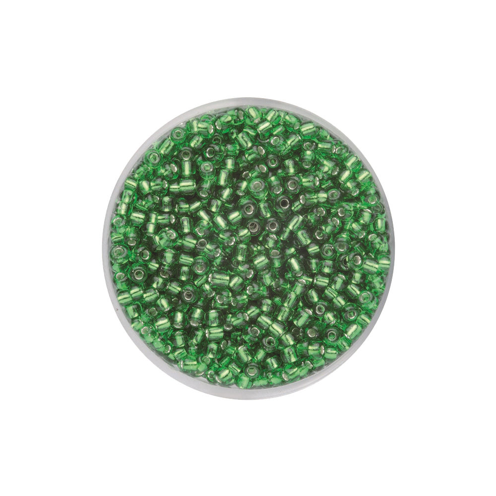 Create it Easy Rocailles 2,6 mm, 17g, Silbereinzug hellgr�n