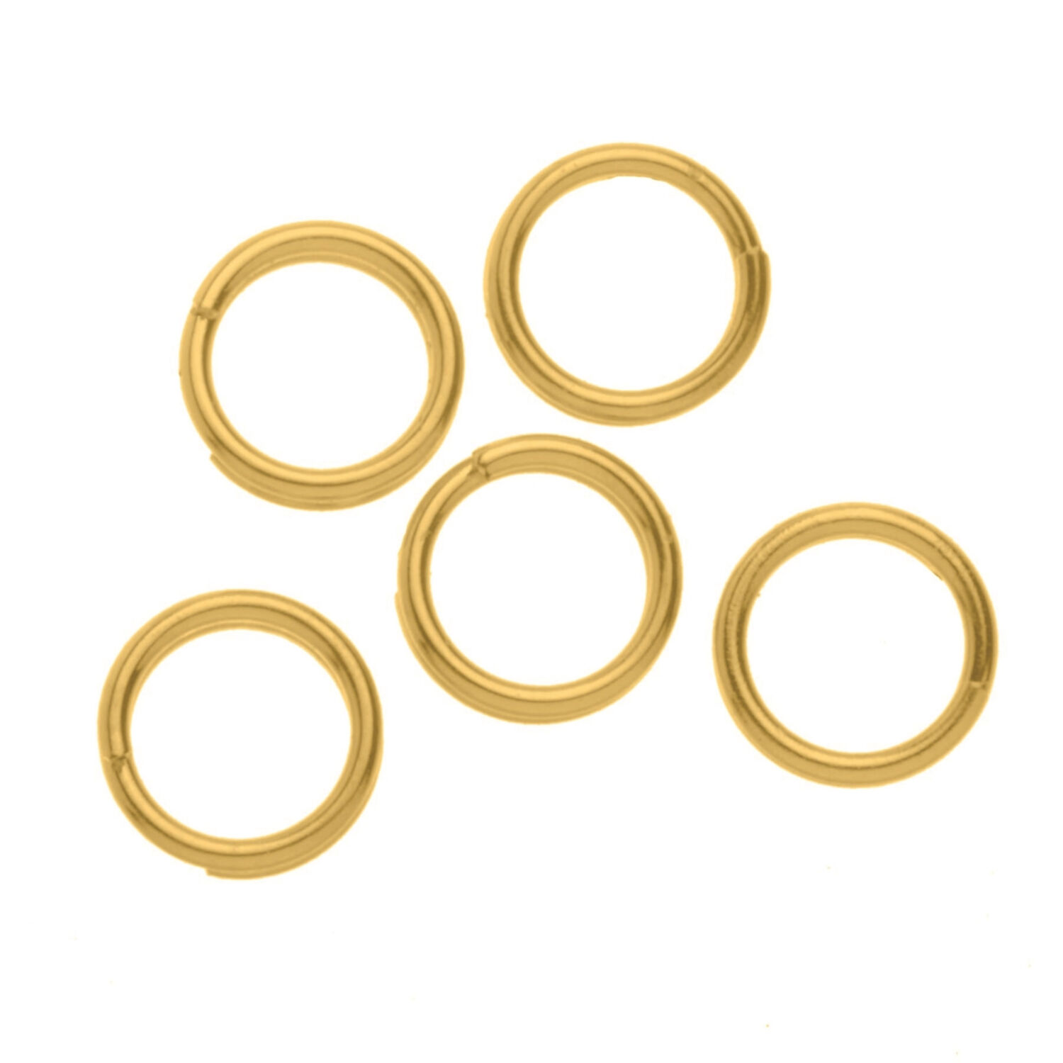 NEU Spaltringe, 15 St�ck, 7 mm, goldfarben