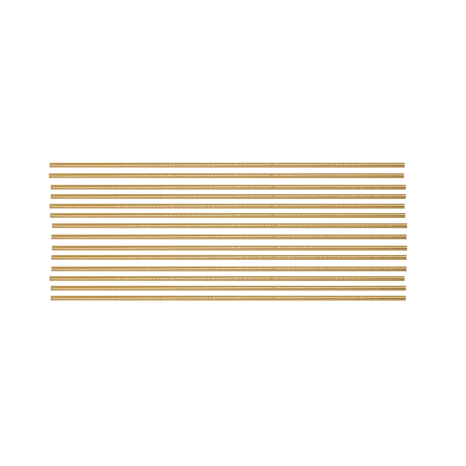 NEU Verzierwachsstreifen halbrund, 14 St�ck, 200 x 2 mm, gold