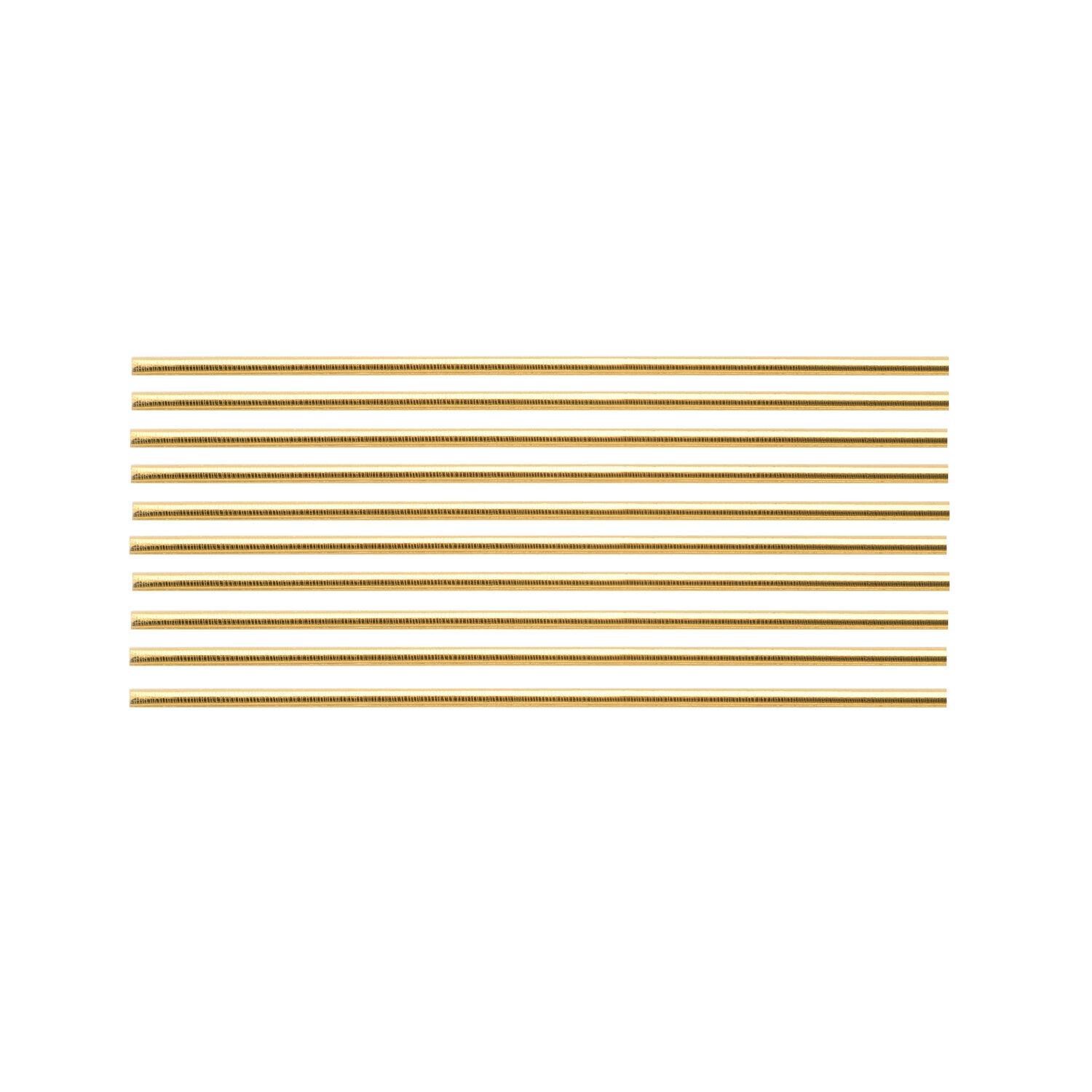 NEU Verzierwachsstreifen halbrund, 10 St�ck, 200 x 3 mm, gold
