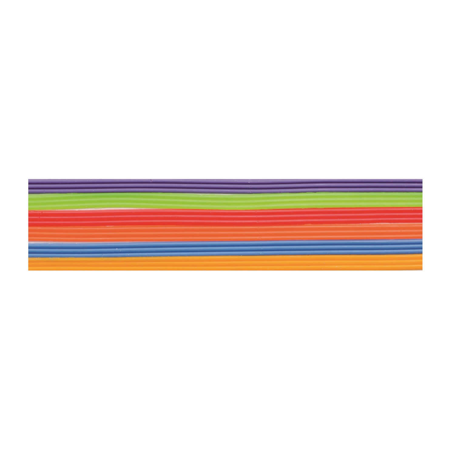 NEU Verzierwachsstreifen, 6 x 3 St�ck, 200 x 2 mm, Regenbogen