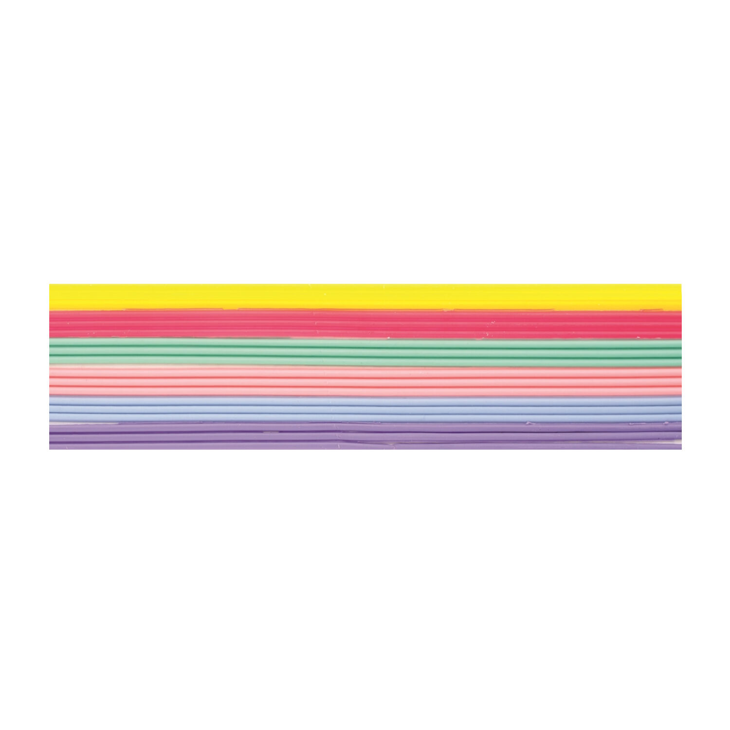NEU Verzierwachsstreifen, 6 x 3 St�ck, 200 x 2 mm, Pastell