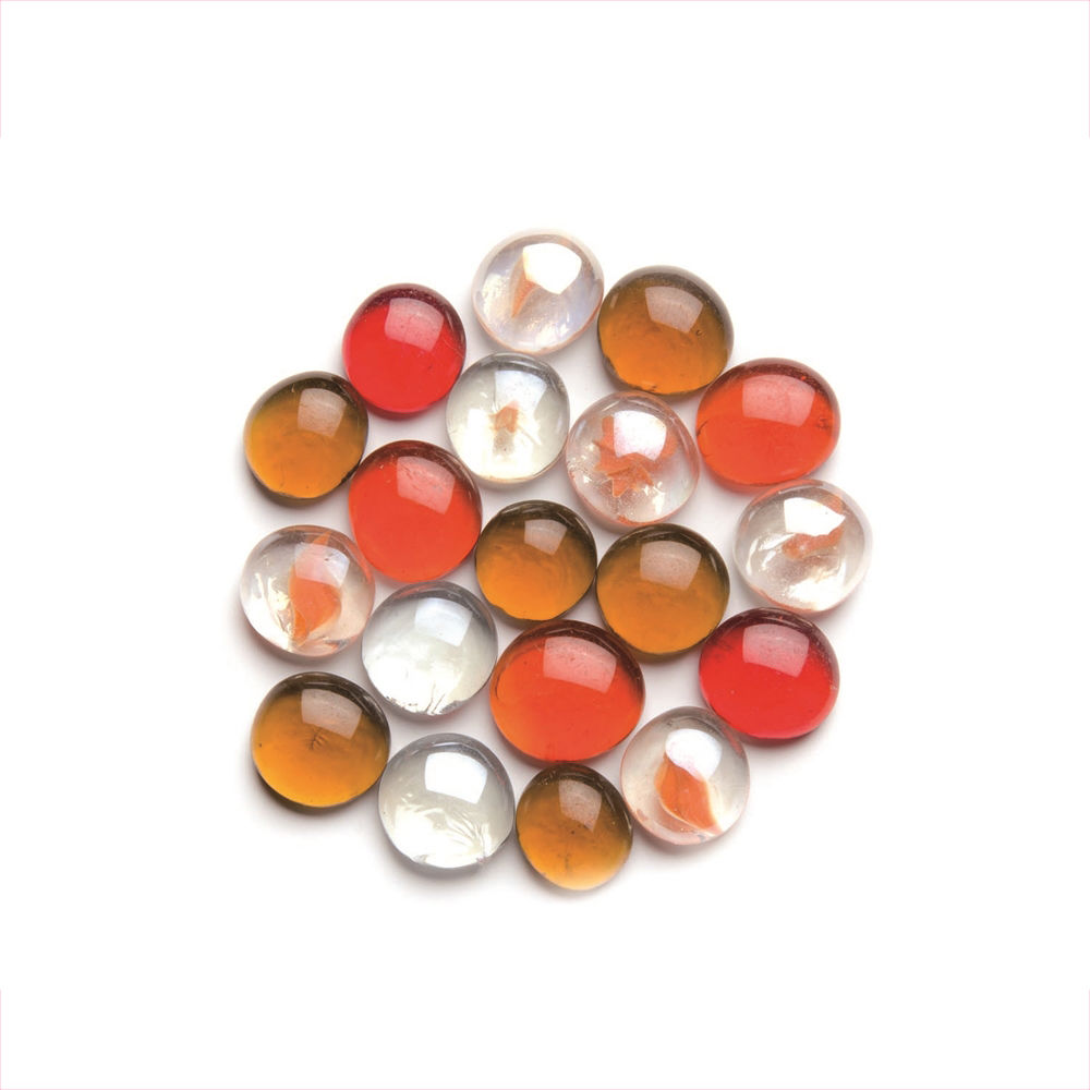 SALE Glorex Glasnuggets, 20mm, 200g, Mix rot-braun Bild 2
