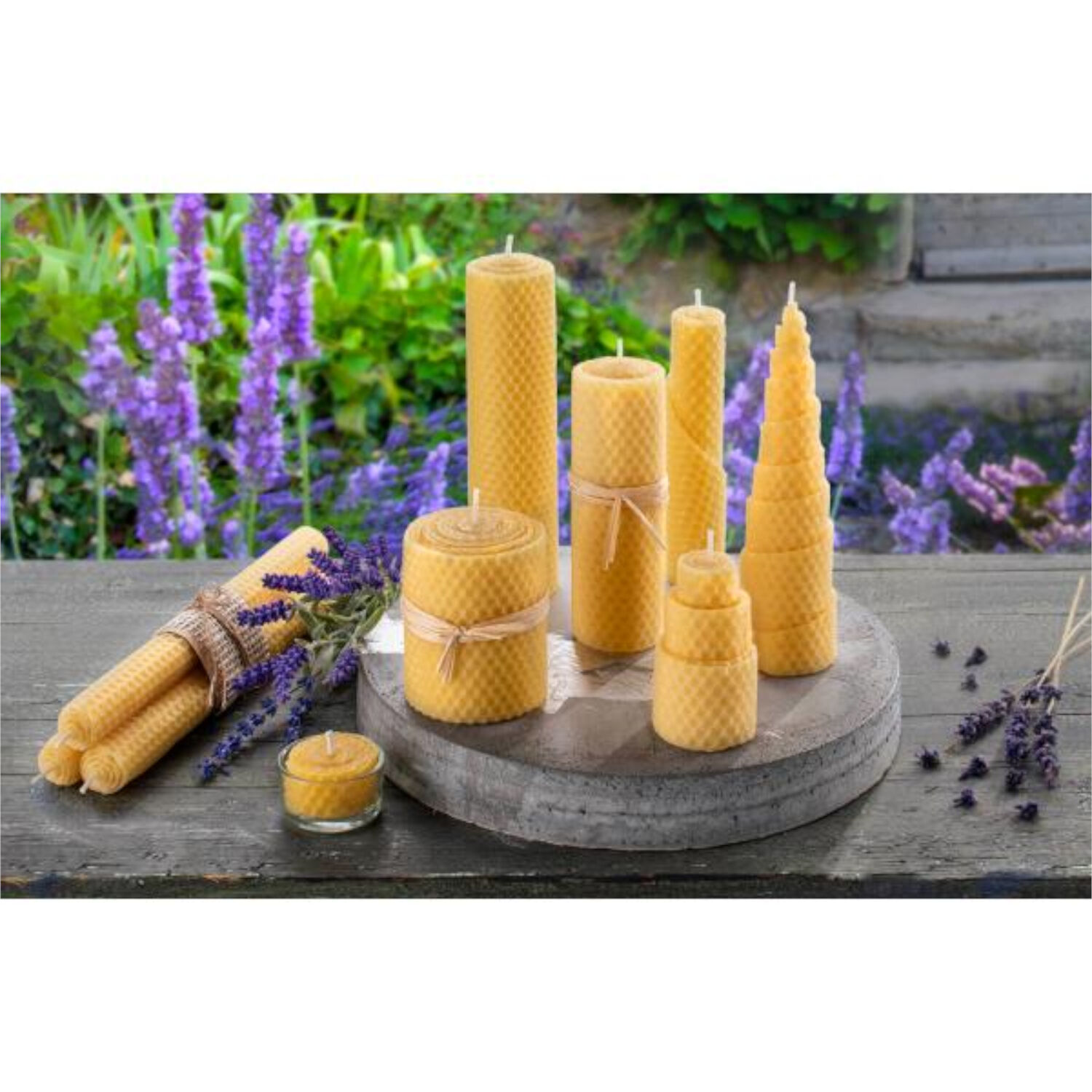 100% Bienenwachsplatten 22x17cm, 3 St�ck, mit 90 cm Kerzendocht Bild 2