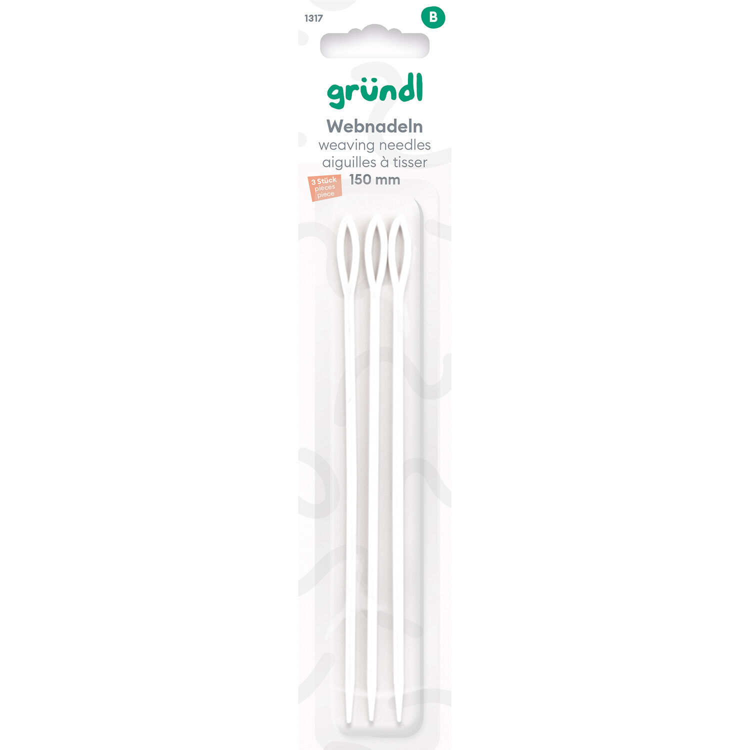 Webnadeln Kunststoff, 15cm, 3 St�ck
