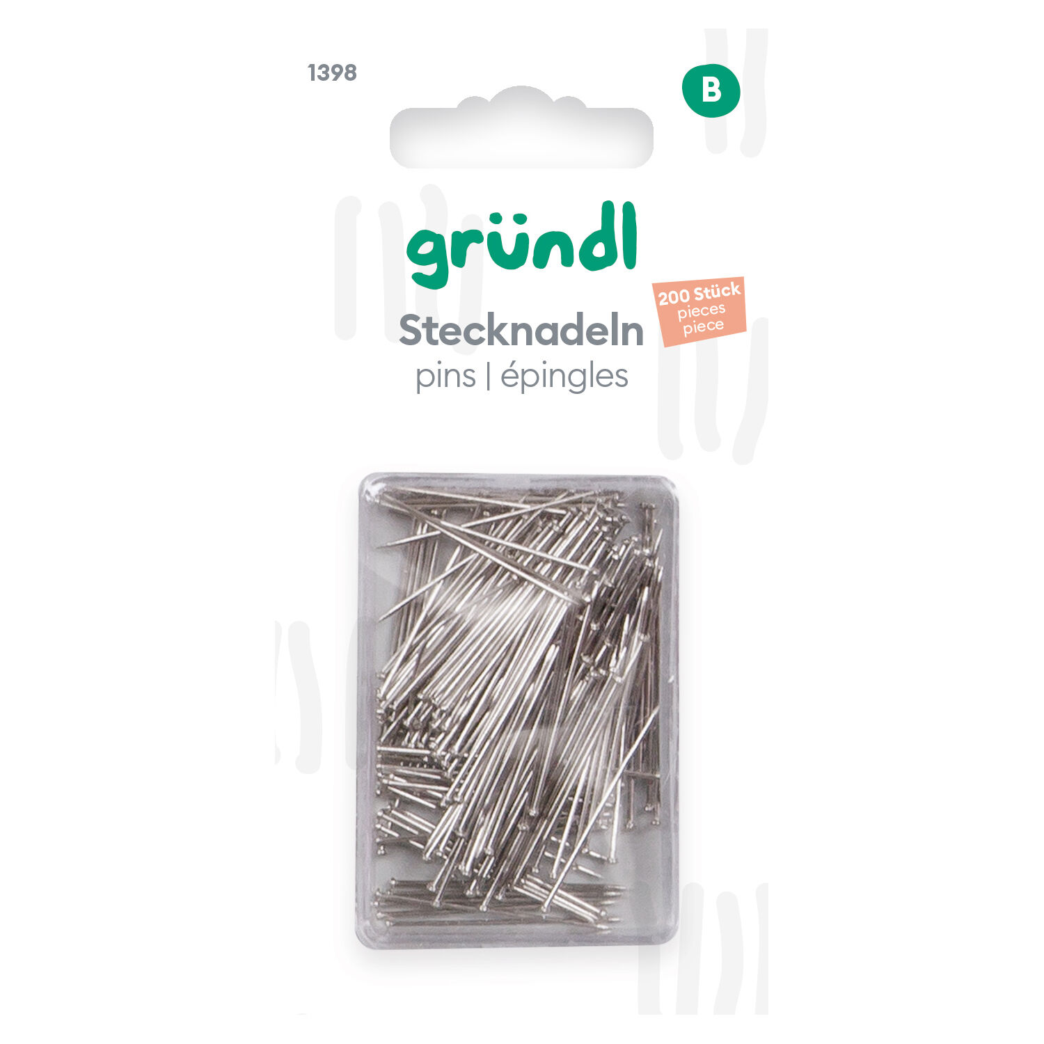 Stecknadeln Edelstahl, 20 g