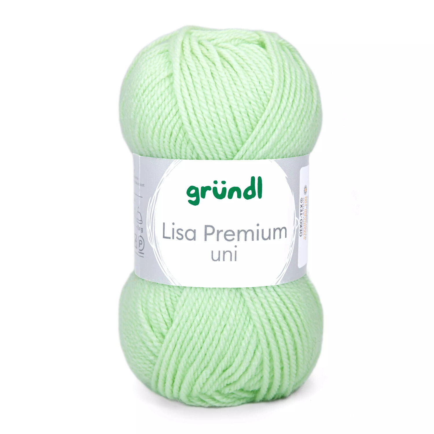 Strickgarn Lisa, 100% Polyacryl, Oeko-Tex Standard, 50g, 150m, Farbe 06, helles Neongr�n