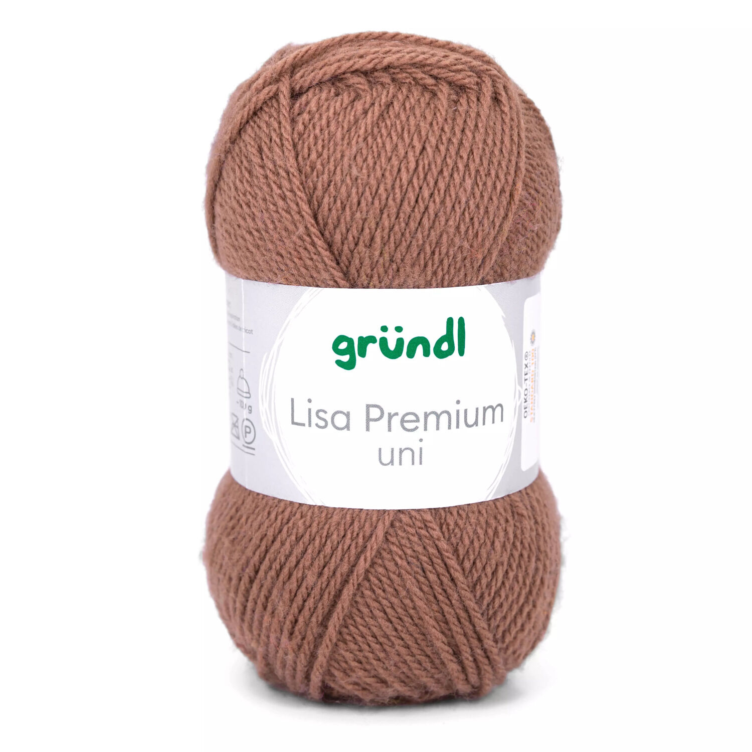 Strickgarn Lisa, 100% Polyacryl, Oeko-Tex Standard, 50g, 150m, Farbe 22, Braun