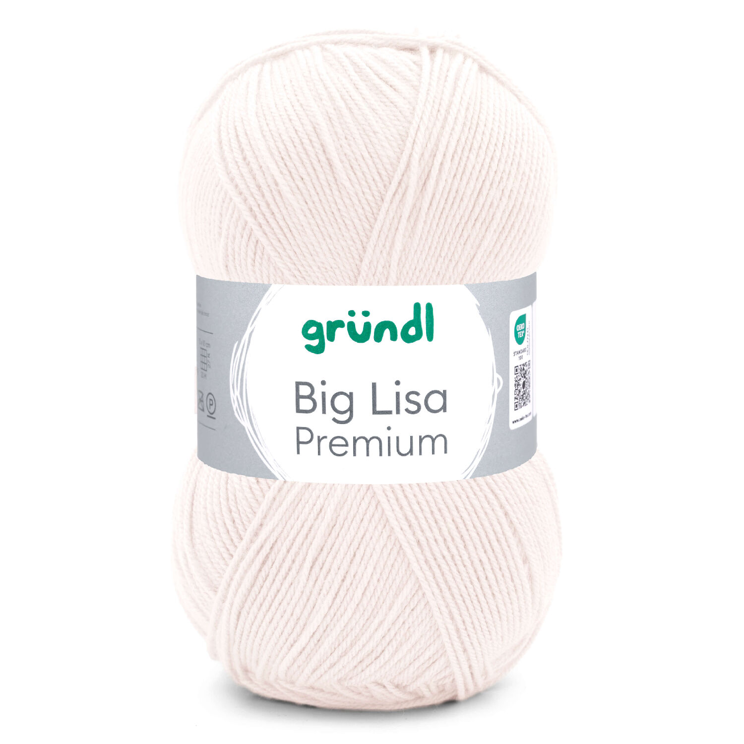 SALE Strickgarn BIG Lisa Premium, 250g, 665m, Oeko-Tex-Standard, 100% Polyacryl, Farbe 71, Creme