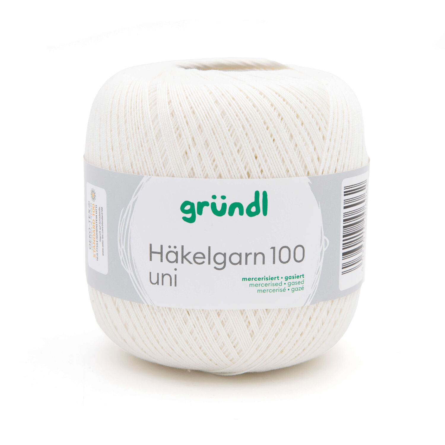 H�kelgarn 100, 100g, 566m, Farbe 102, Creme