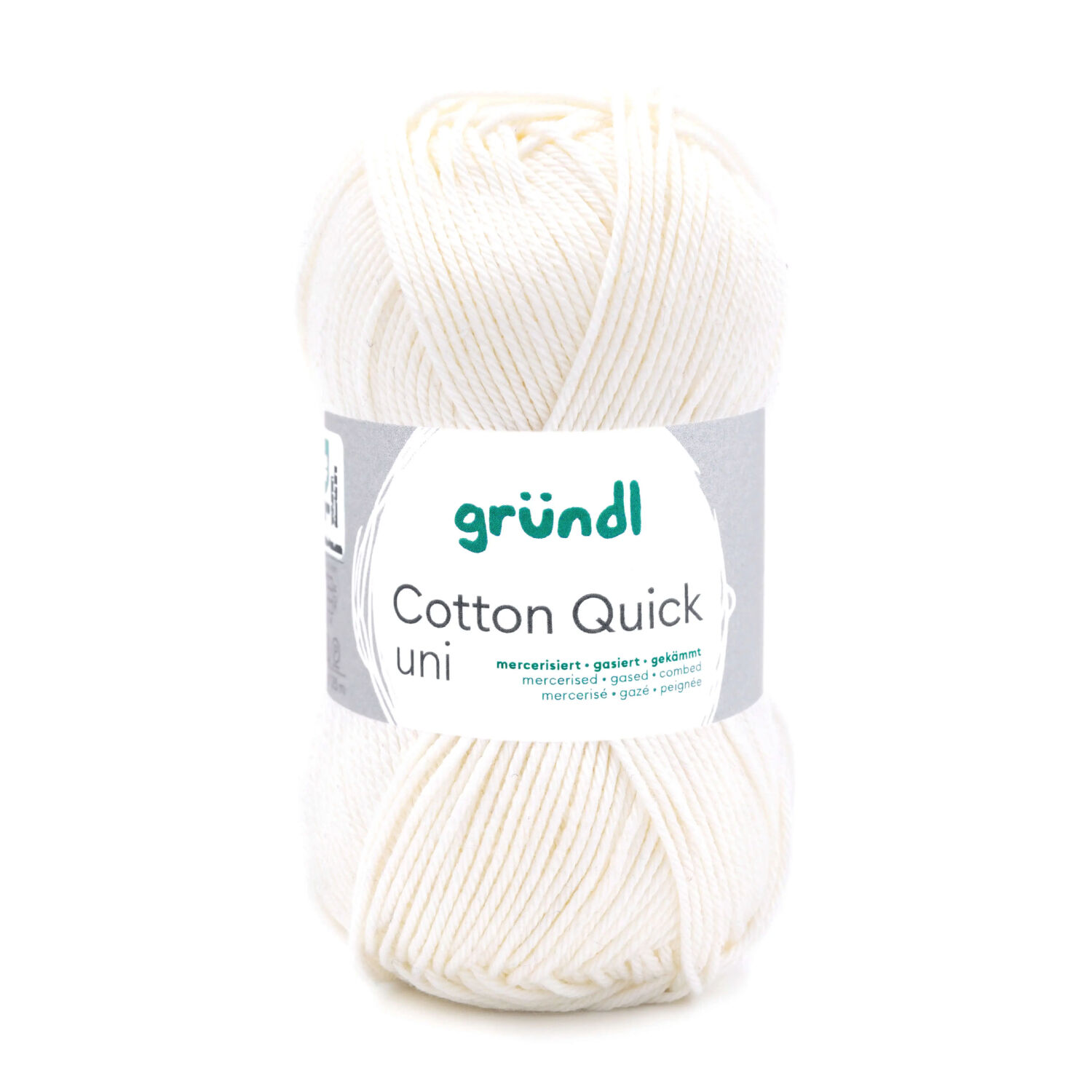 Cotton Quick uni, 100% Baumwolle, Oeko-Tex-Standard, 50g, 125m, Farbe 132, Wollwei�