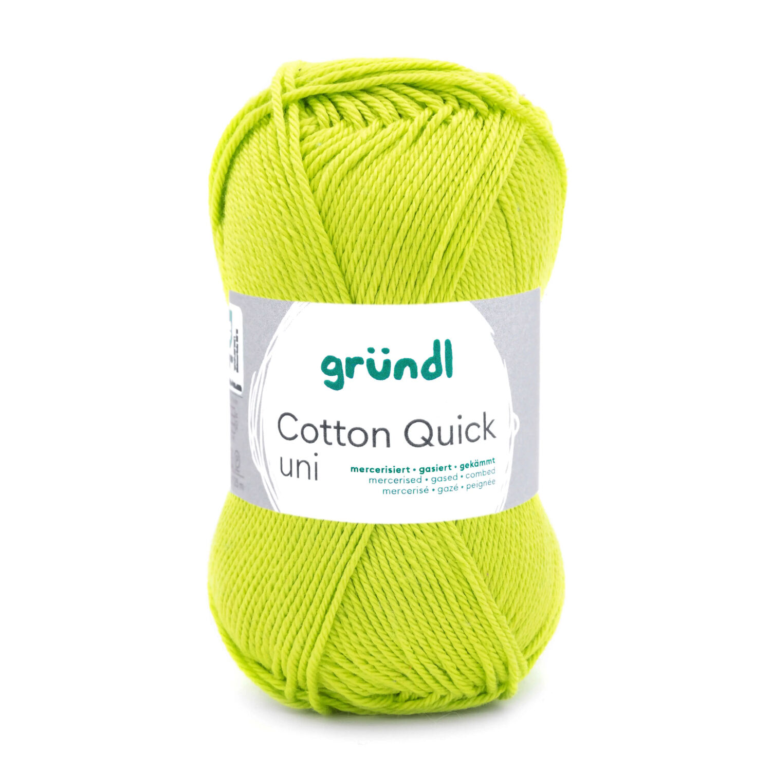 Cotton Quick uni, 100% Baumwolle, Oeko-Tex-Standard, 50g, 125m, Farbe 144, Hellgr�n