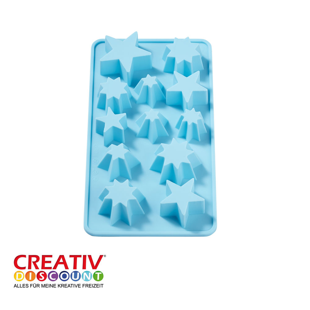 SALE Flexible Silikonform f�r 12 Sterne