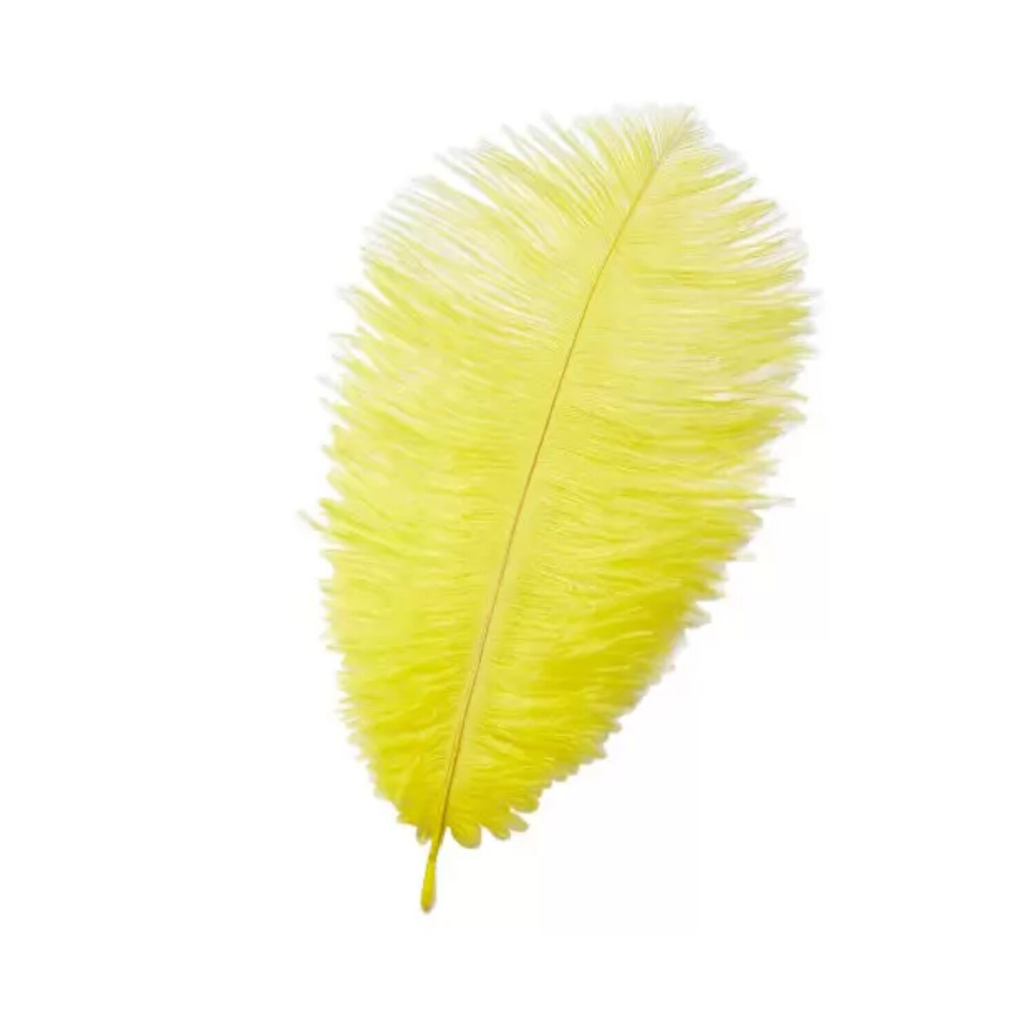 Straussenfeder, 20 cm, 2 St�ck, Gelb