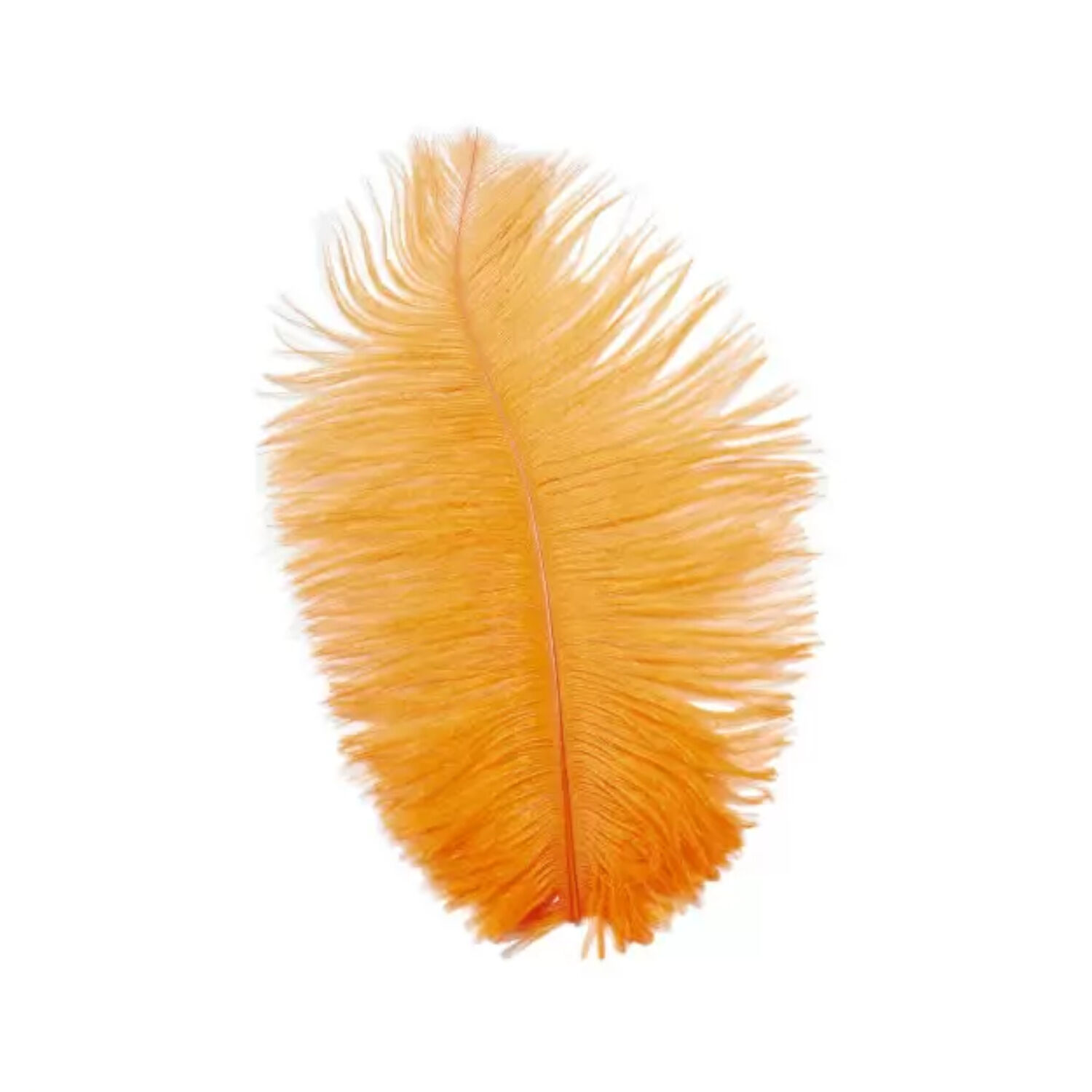 Straussenfeder, 20 cm, 2 St�ck, Orange