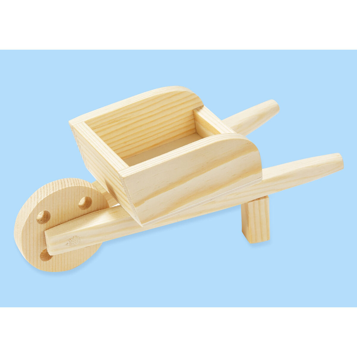 NEU Miniatur-Holz-Schubkarre, Gr��e ca. 12 x 5 x 5,5 cm