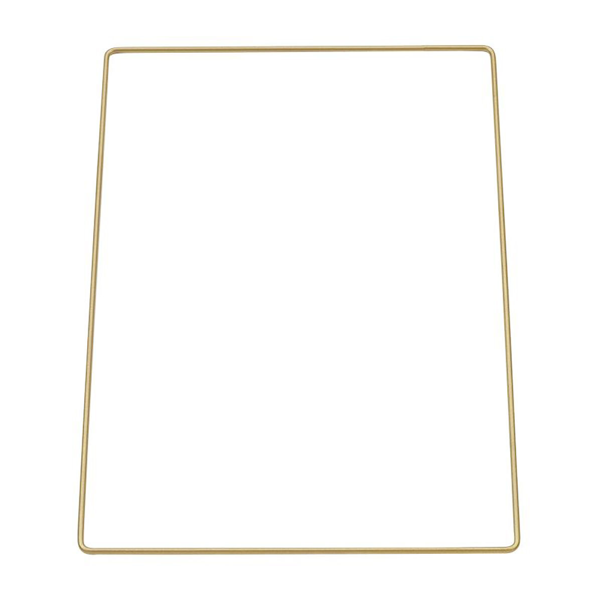 SALE Metall-Rechteck, Gr��e ca. 20,0 x 30,0 cm, gold-farbig