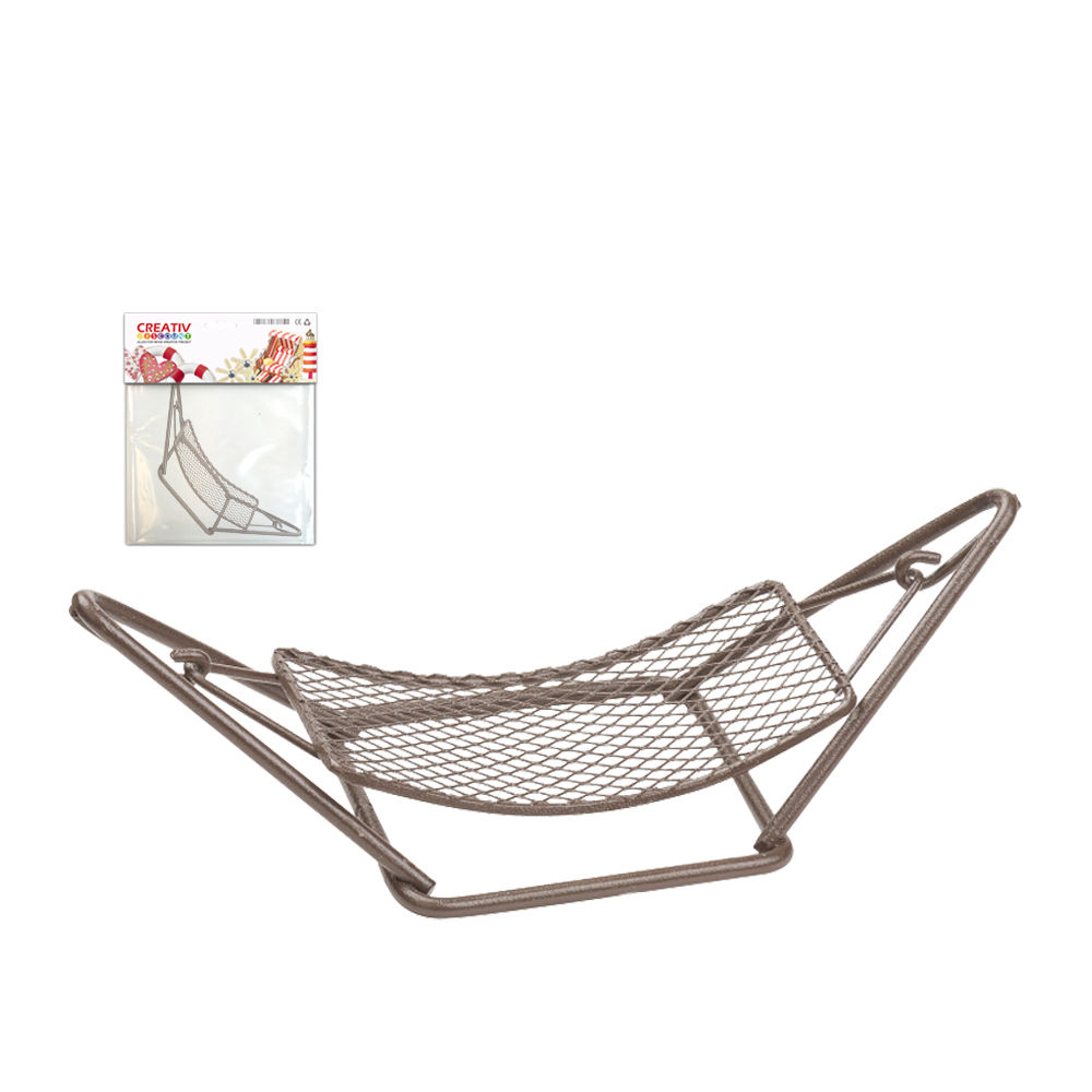 Hobbyfun Miniatur- H�ngematte, ca.12cm, braun
