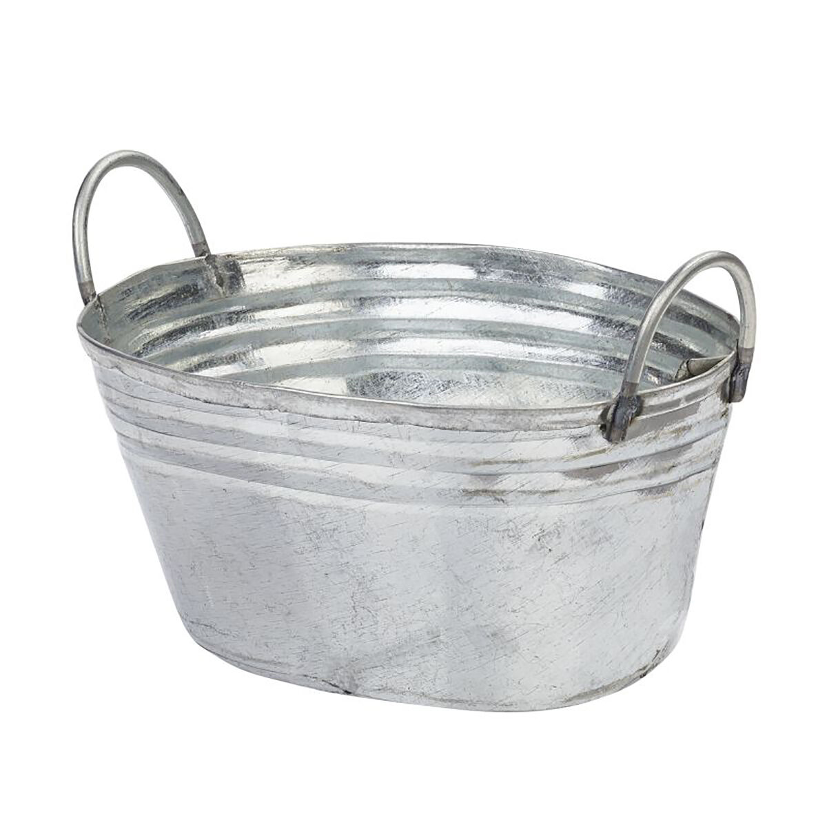 NEU Miniatur-Metall-Wanne, Gr��e 5,1 x 3,9 x 3,2 cm, silber