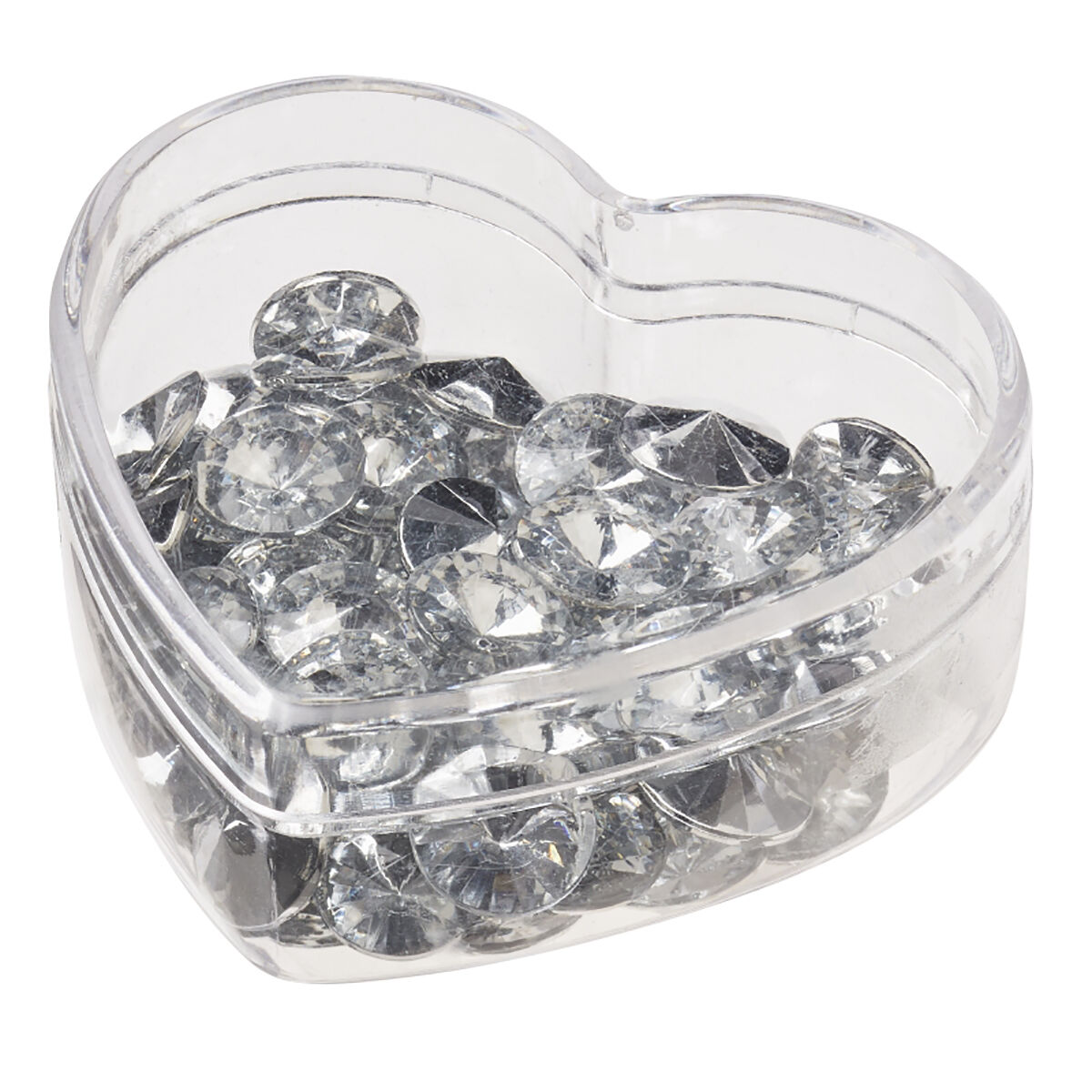 NEU Streu-Deko Diamantoptik, Gr��e 12 mm, Box mit 65 St�ck