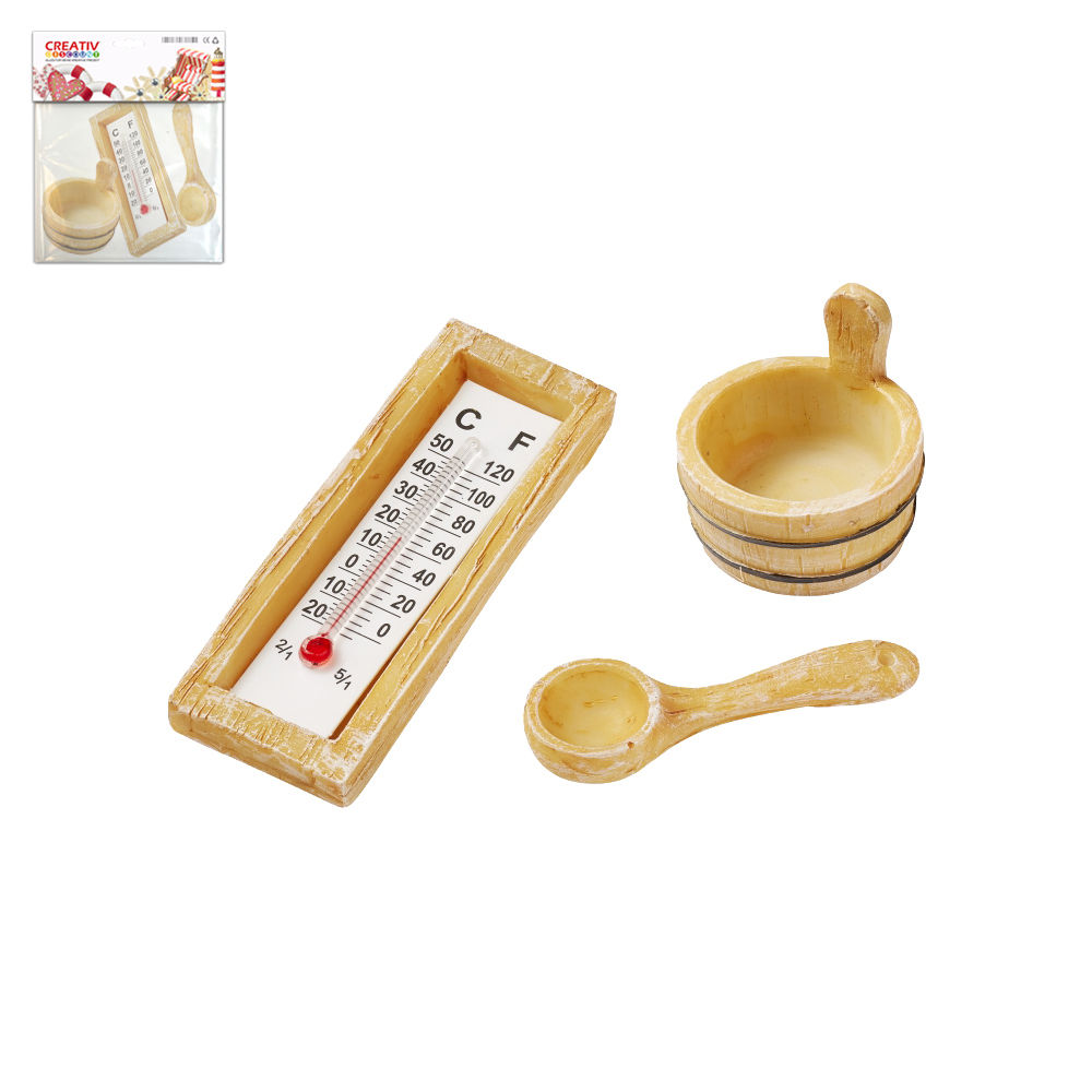 Hobbyfun Mini-Sauna Zubeh�r, 3- 6cm, 3-teilig