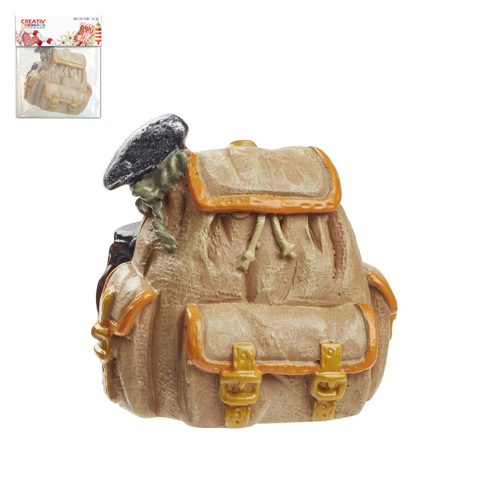 Mini Trekking-Rucksack braun ca.3,5cm, 1 St�ck