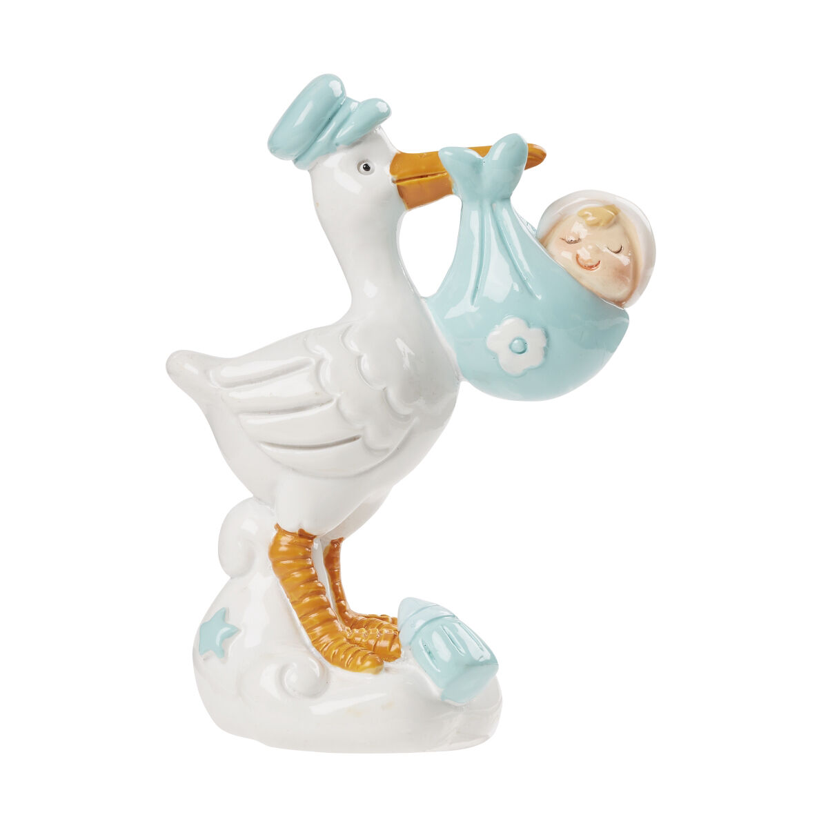 SALE Miniatur-Storch blau, Gr��e ca. 7,5 cm
