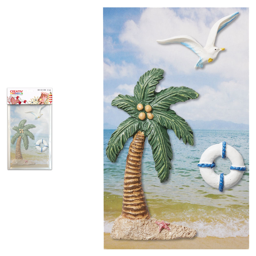 Mini- Set Palme, Rettungsring, M�we 2,5- 9,5cm