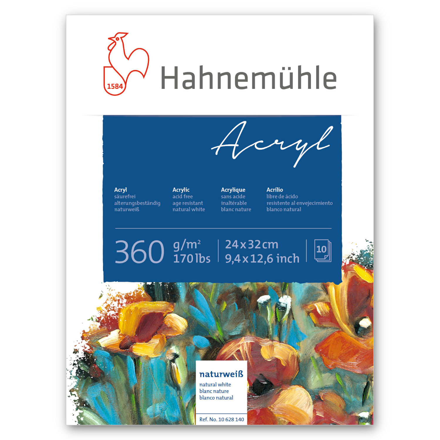 SALE Hahnem�hle Acrylblock, 360g/m�, 24 x 32 cm, 10 Blatt