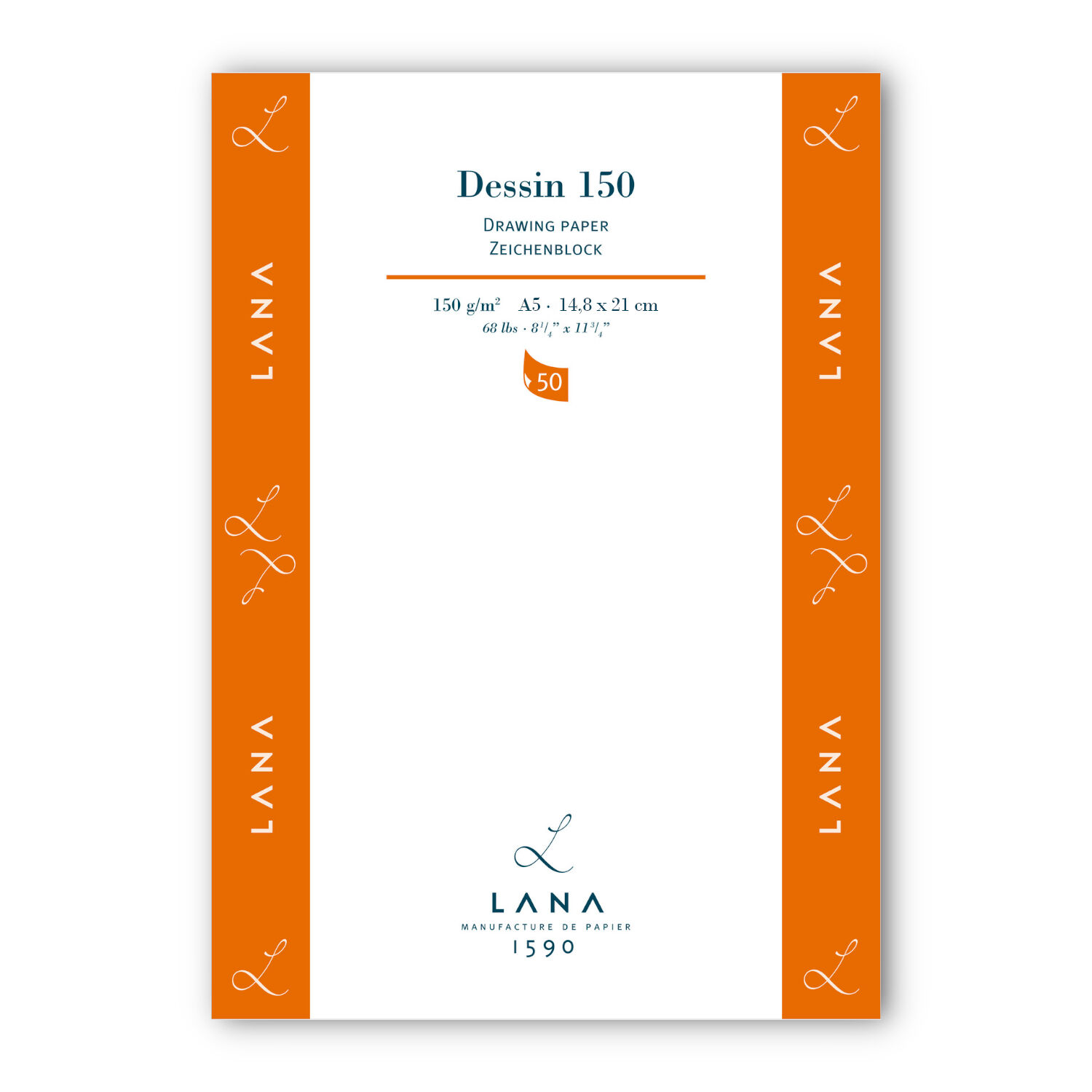 SALE Hahnem�hle Skizzenblock LANA Dessin 150, DIN A5, 50 Blatt
