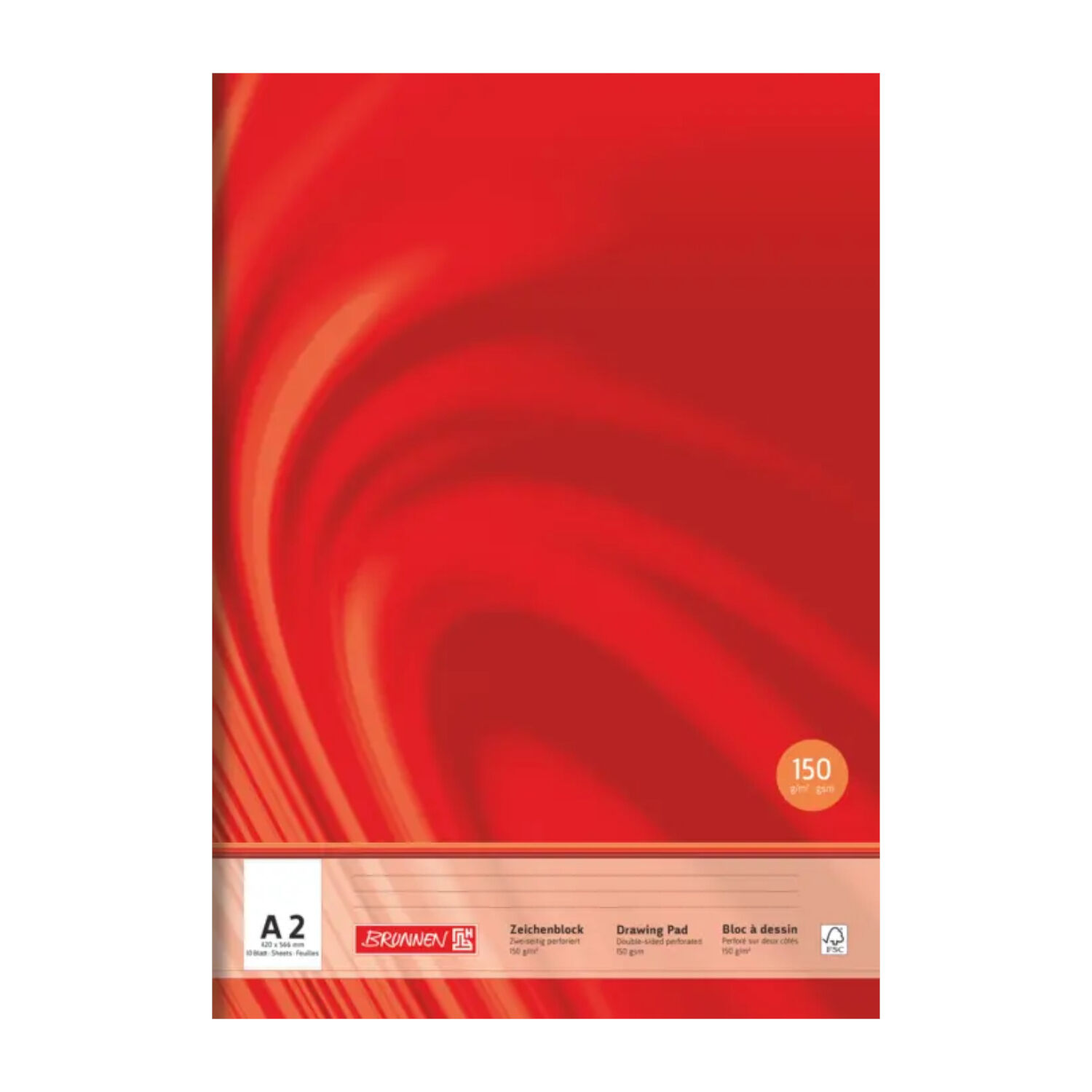 NEU Zeichenblock Vivendi, DIN A2, 10 Blatt, 150g/m�, 2-seitig perforiert