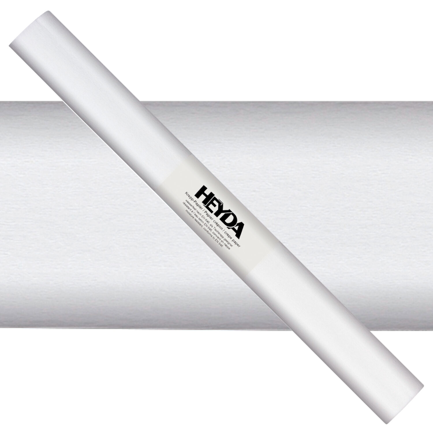 NEU Krepp-Papier farbfest, 50 x 250 cm, 32 g/qm, 1 Rolle, Wei�