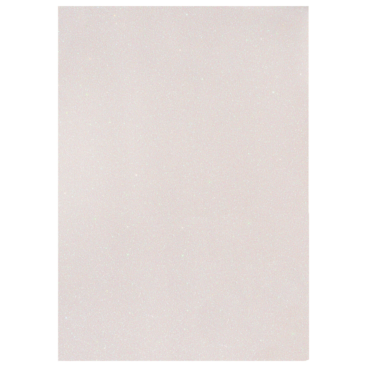 NEU Glitter-Karton, 200 g/qm, einseitig mit Glitzer, DIN A4, Wei� Irisierend