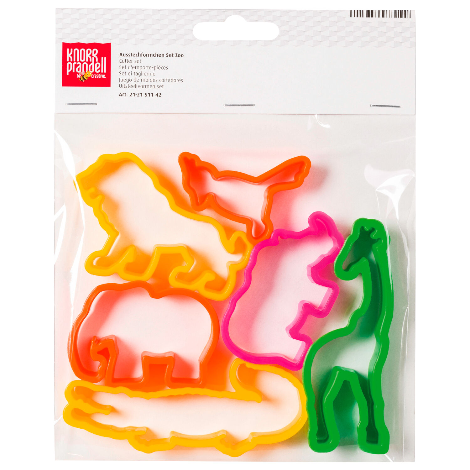 NEU Ausstechformen-Set Safari, f�r Modelliermassen, 6 Motive, je ca. 4-10 cm