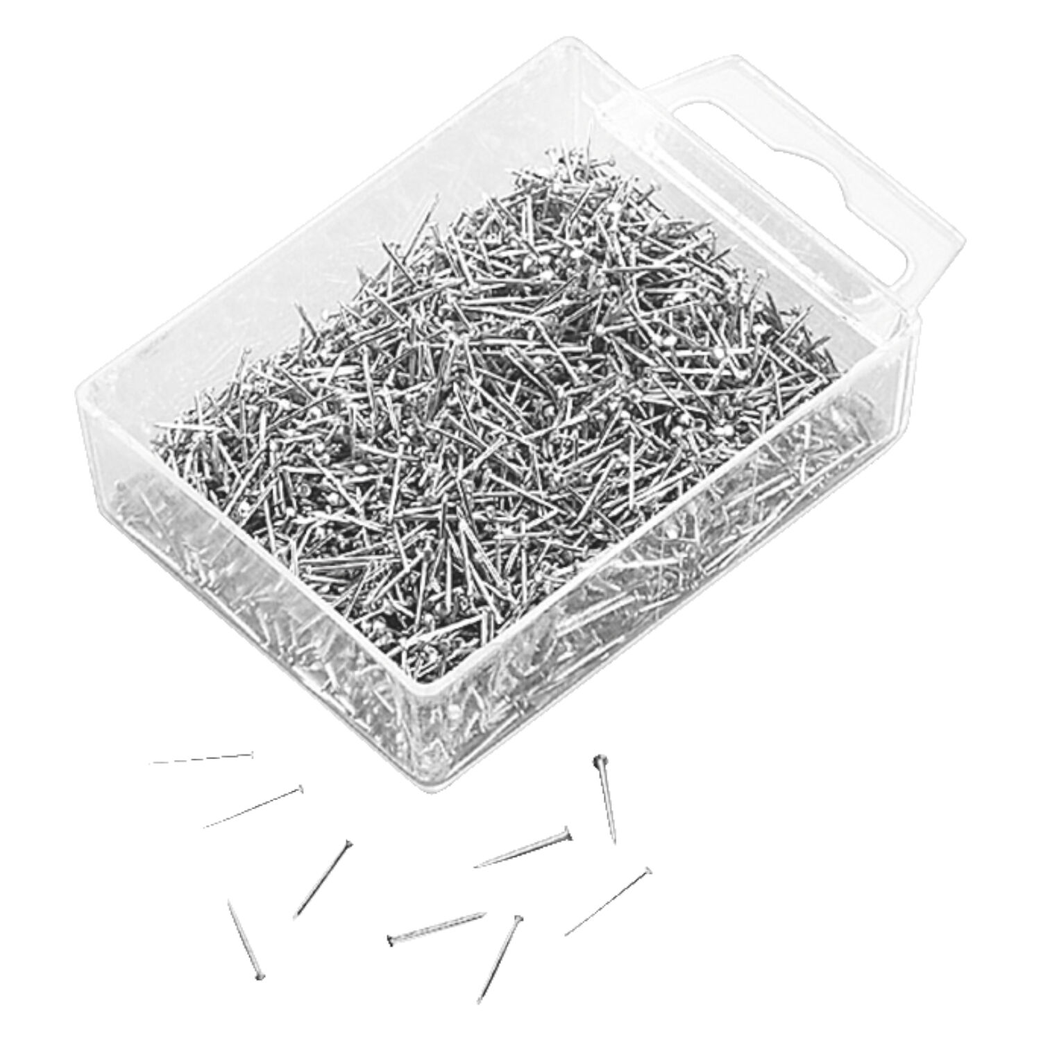 Stecknadeln aus Eisen, vernickelt, L�nge: 10 mm, 50g