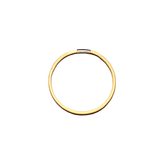 Naturrohring Bambus, Metallklemme, 12 cm