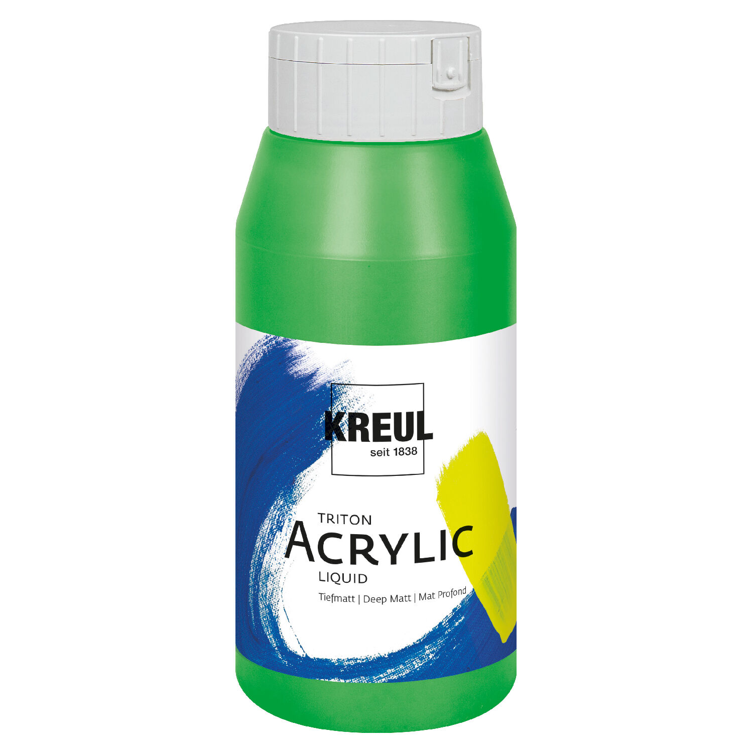 Kreul Triton Acrylfarbe, 750 ml, Gelbgr�n