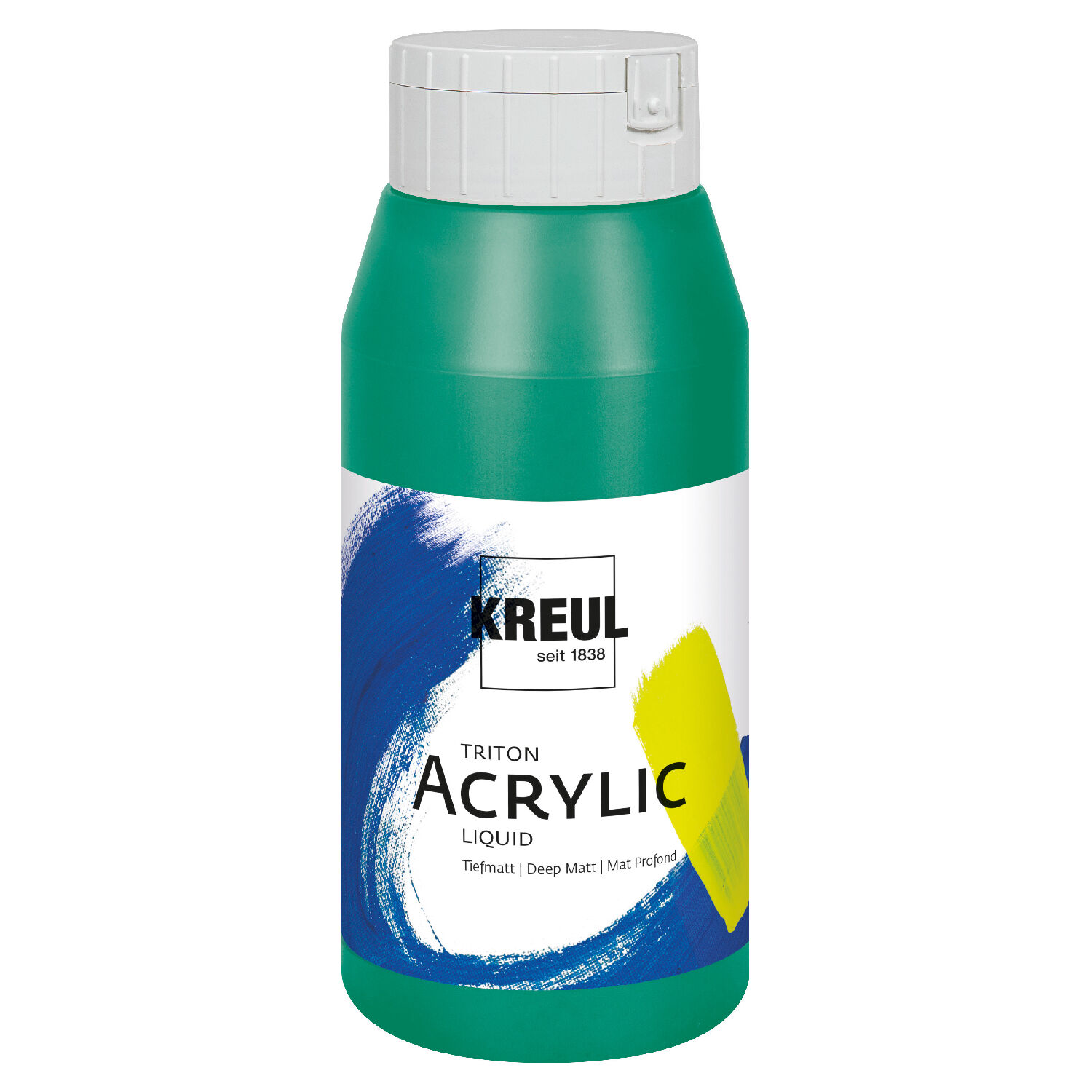 NEU Kreul Triton Acrylfarbe, 750 ml, T�rkisgr�n