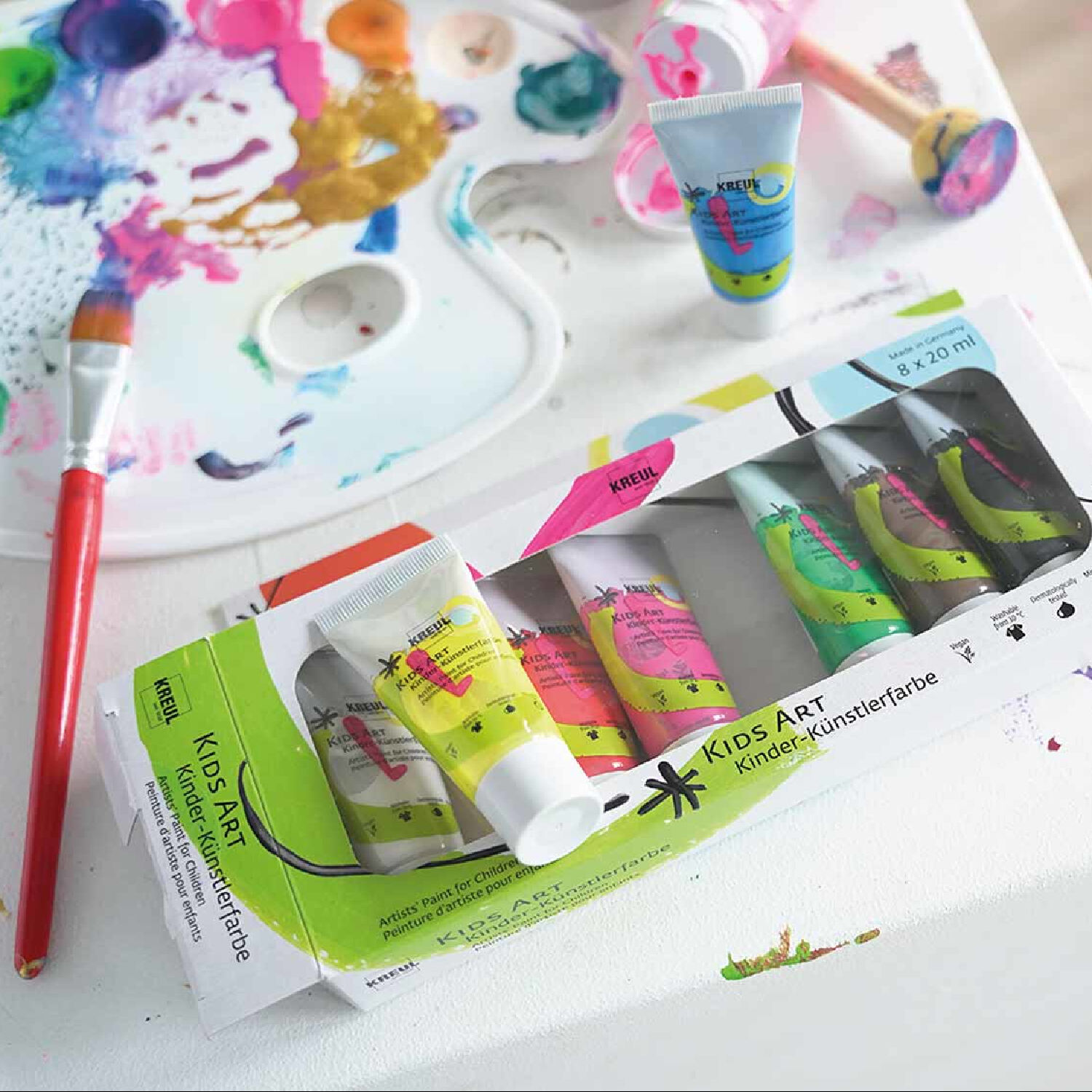 Kreul Kids Art Kinder-K�nstlerfarbe Set, 8 x 20 ml Bild 2