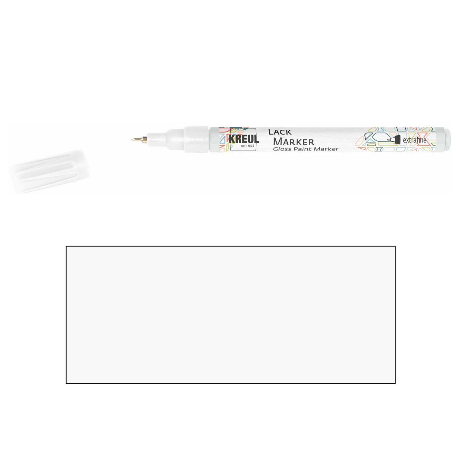 HOBBY LINE Lackmalstift extrafine 0,8 mm Wei�