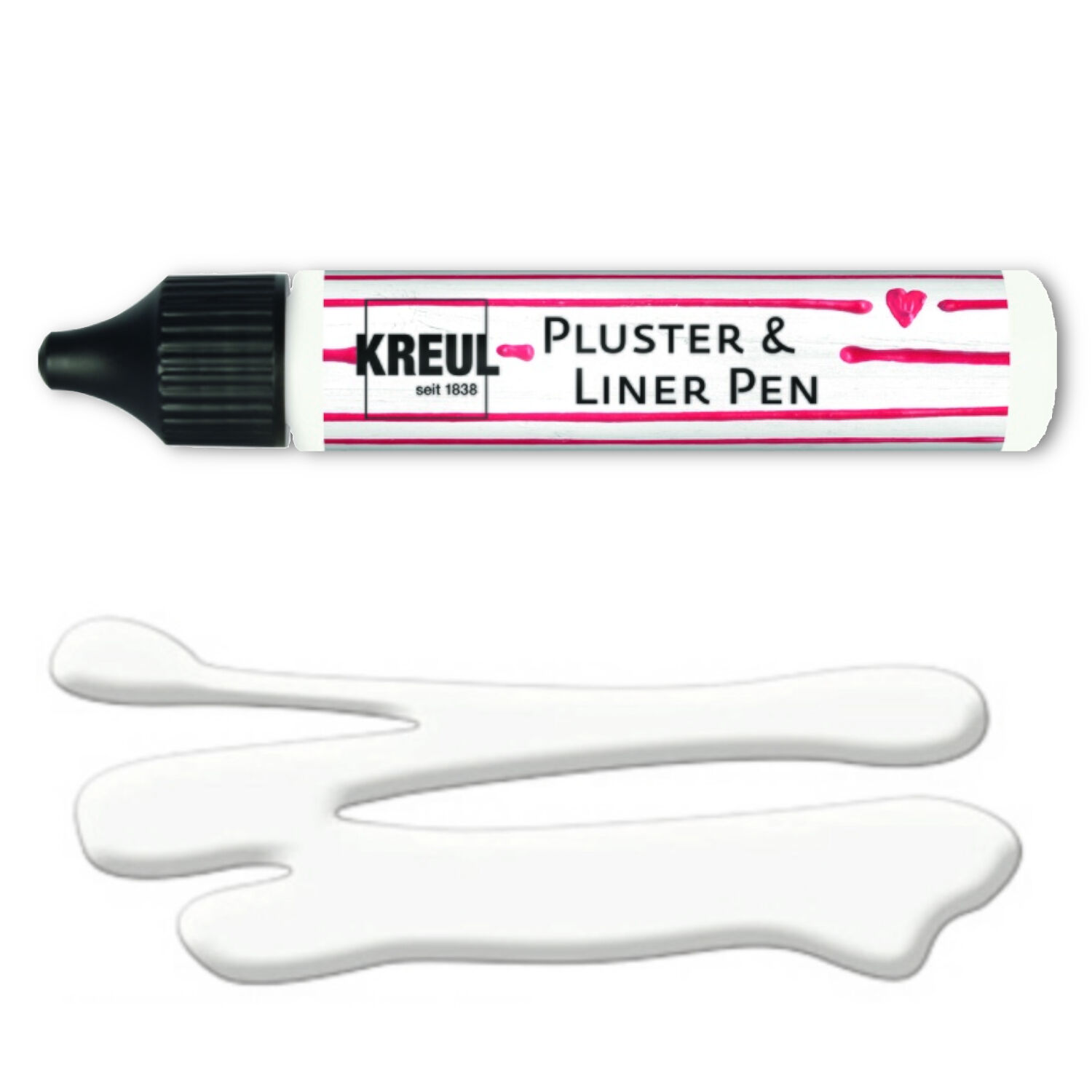 Kreul Pluster & Liner Pen, 29 ml, Wei�