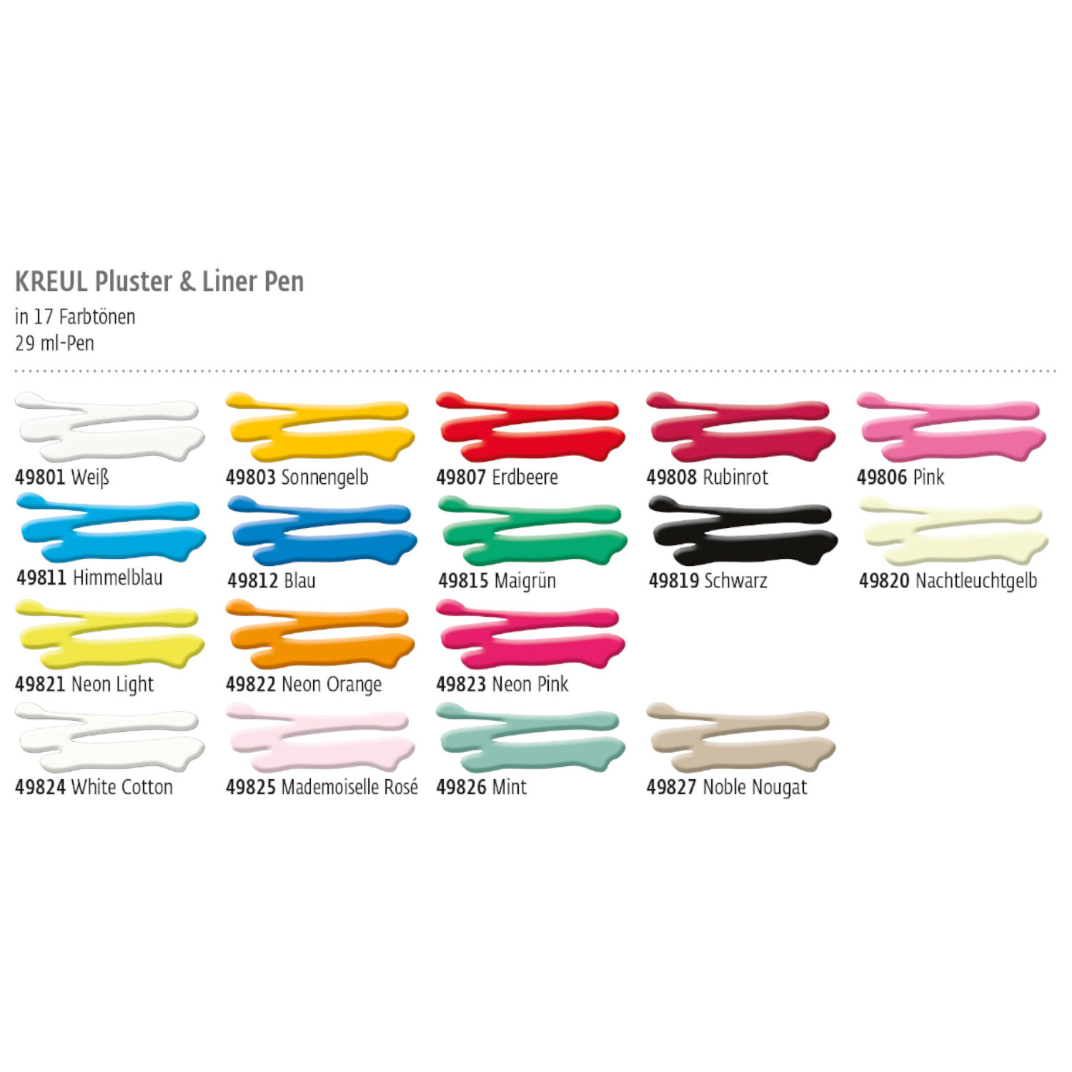 Kreul Pluster & Liner Pen, 29 ml, Wei� Bild 2