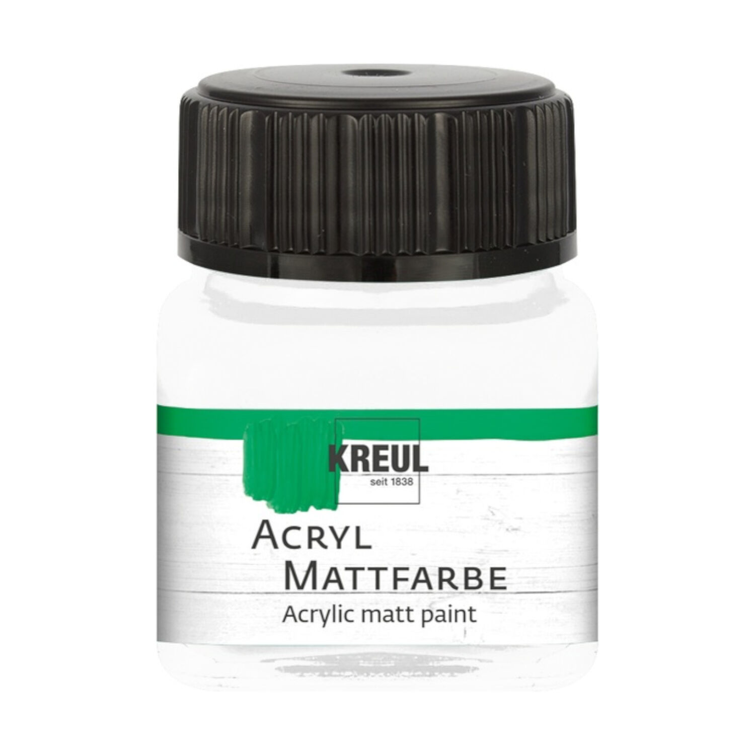Kreul Acryl-Mattfarbe / Bastelfarbe, 20ml, Wei�